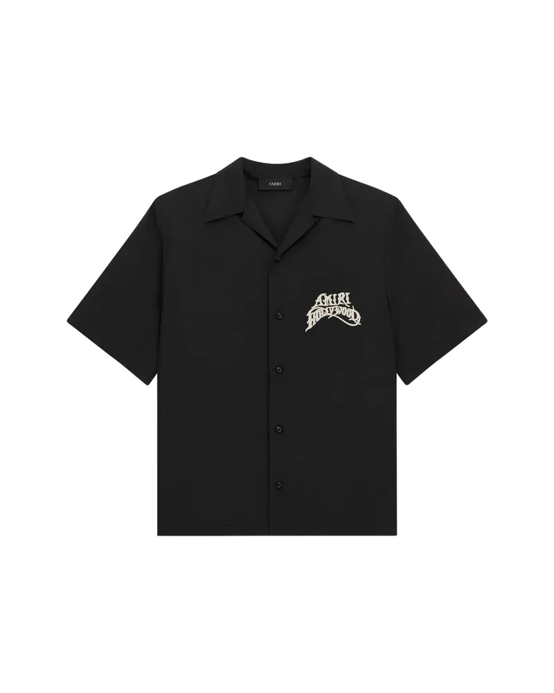 Amiri Hollywood Camp Shirt Black