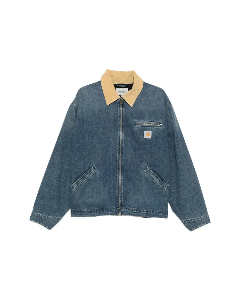 Carhartt WIP Zip-up Panelled Jacket Blue