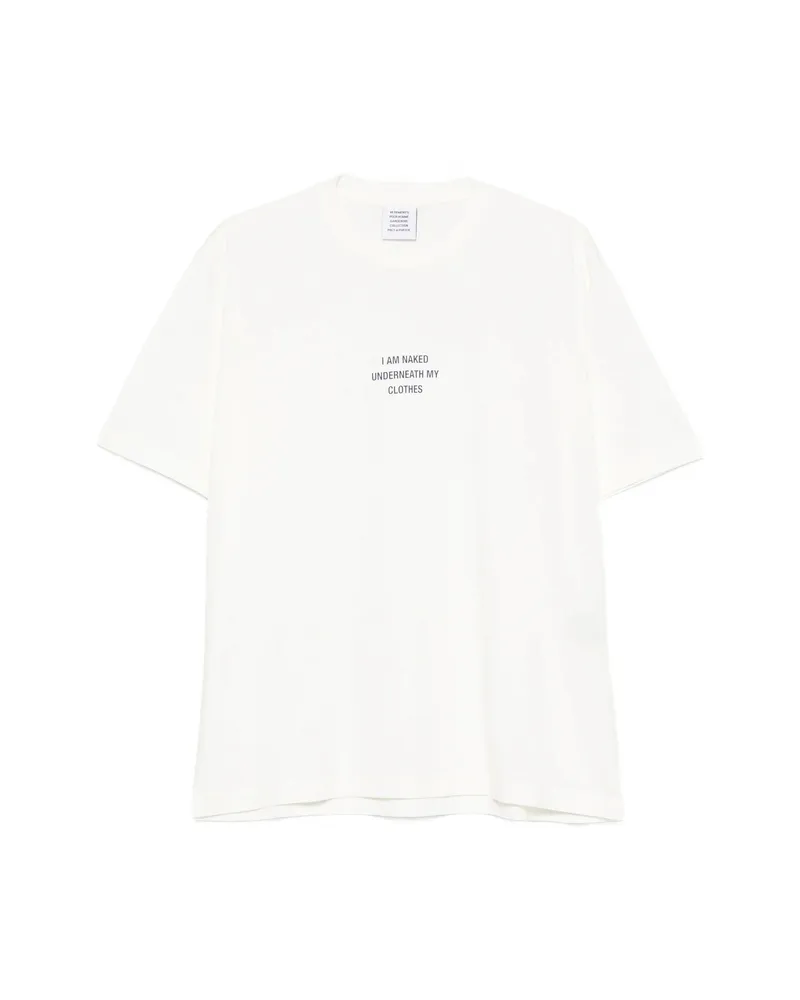 VETEMENTS Slogan-print T-shirt White
