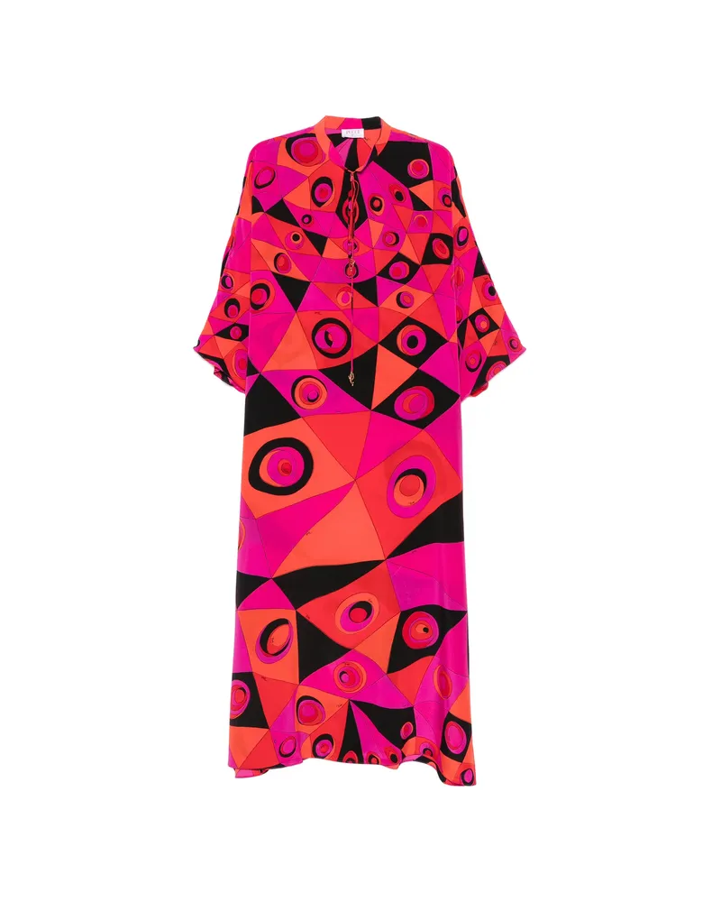 Emilio Pucci Geometric-print Kaftan Pink