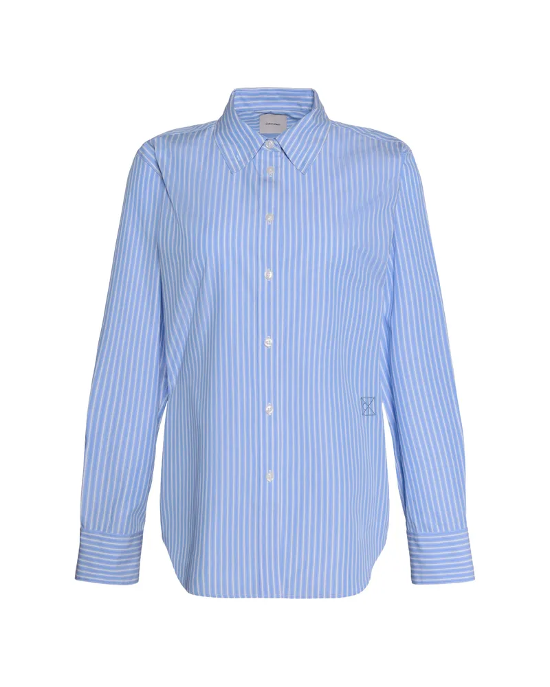 Calvin Klein Vertical-stripe Shirt Blue