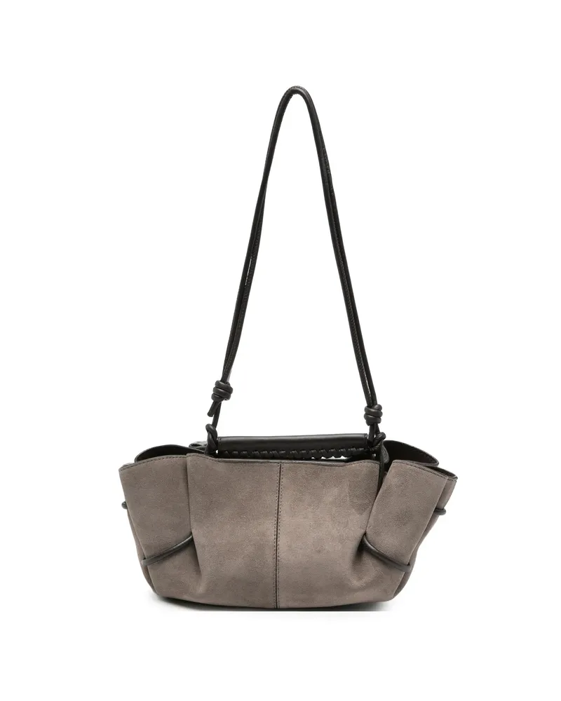 HEREU Mini Arta Suede Tote Bag Grey