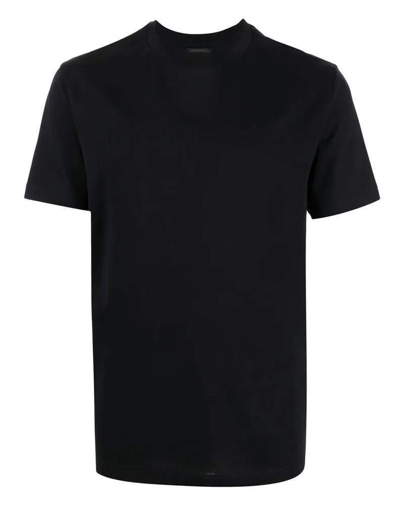 Emporio Armani Logo-print Crewneck T-shirt Black