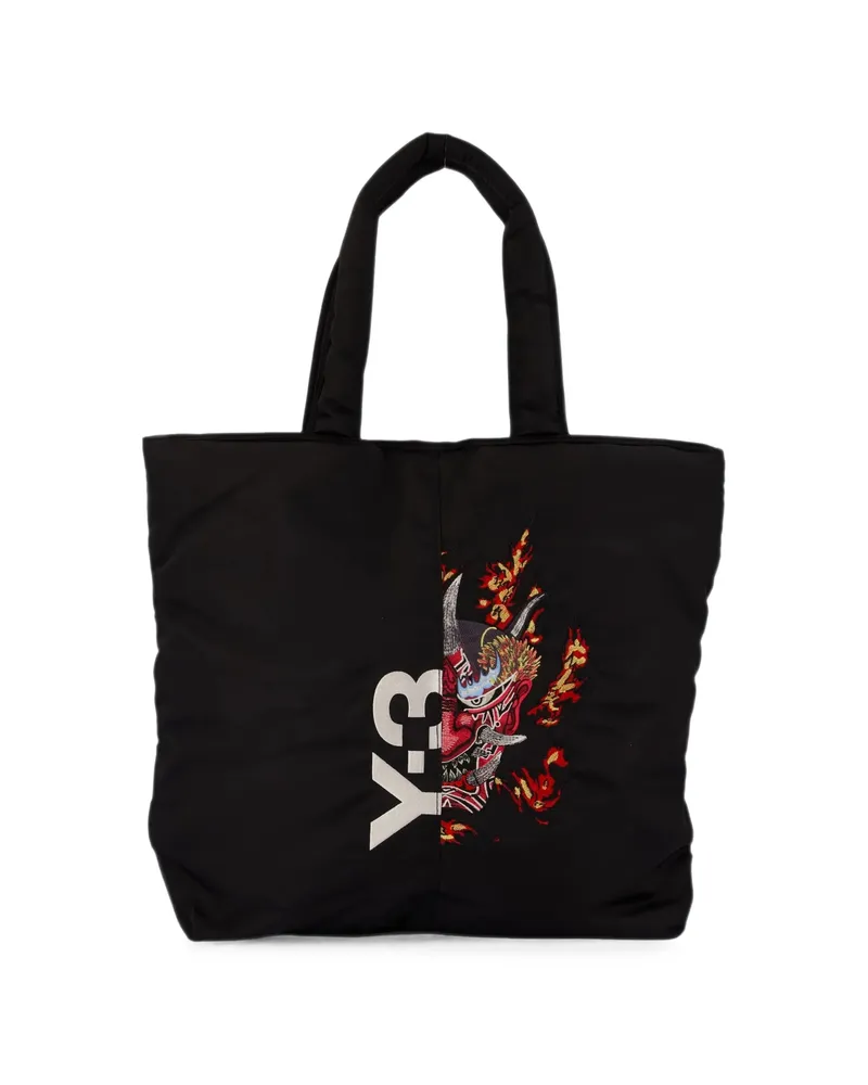 Y-3 Yaksha Graphic-print Tote Bag Black