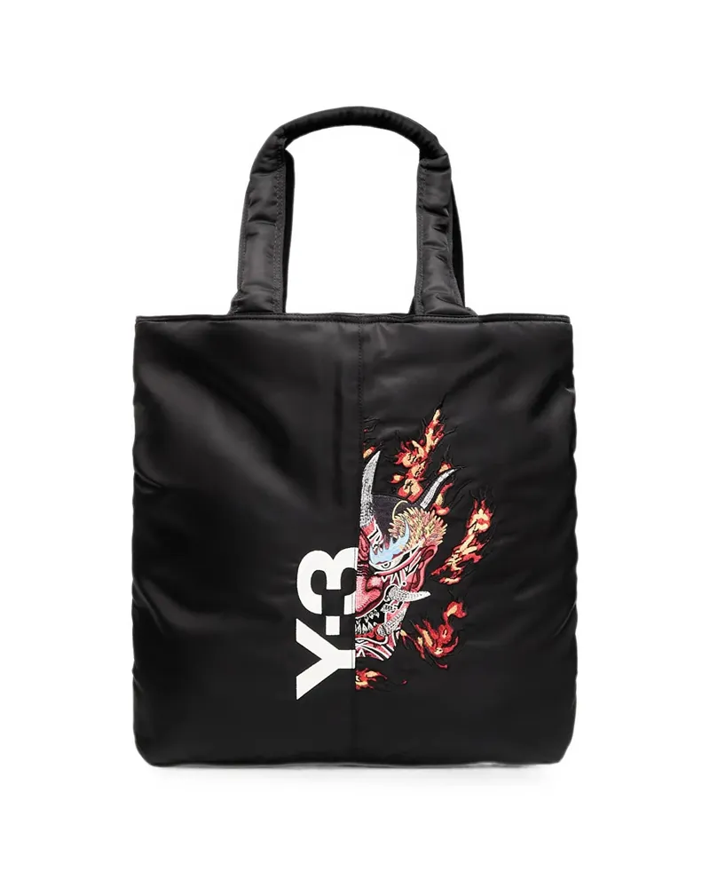 Y-3 Yaksha Graphic-print Tote Bag Black