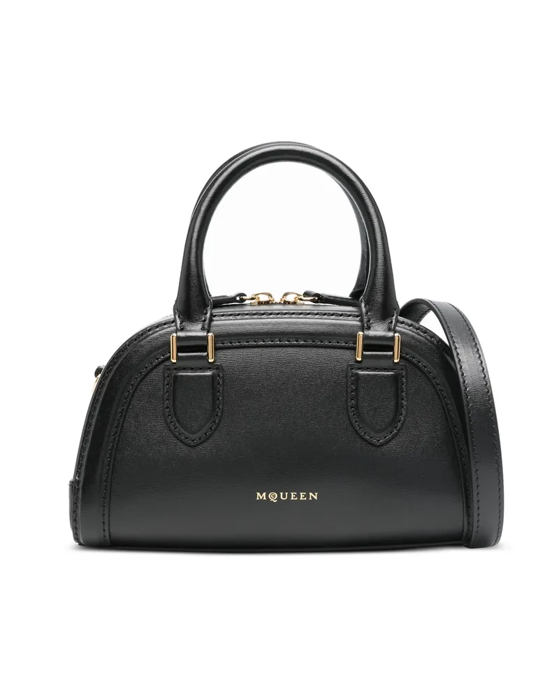 Alexander McQueen Mini Birdee Boston Tote Bag Black