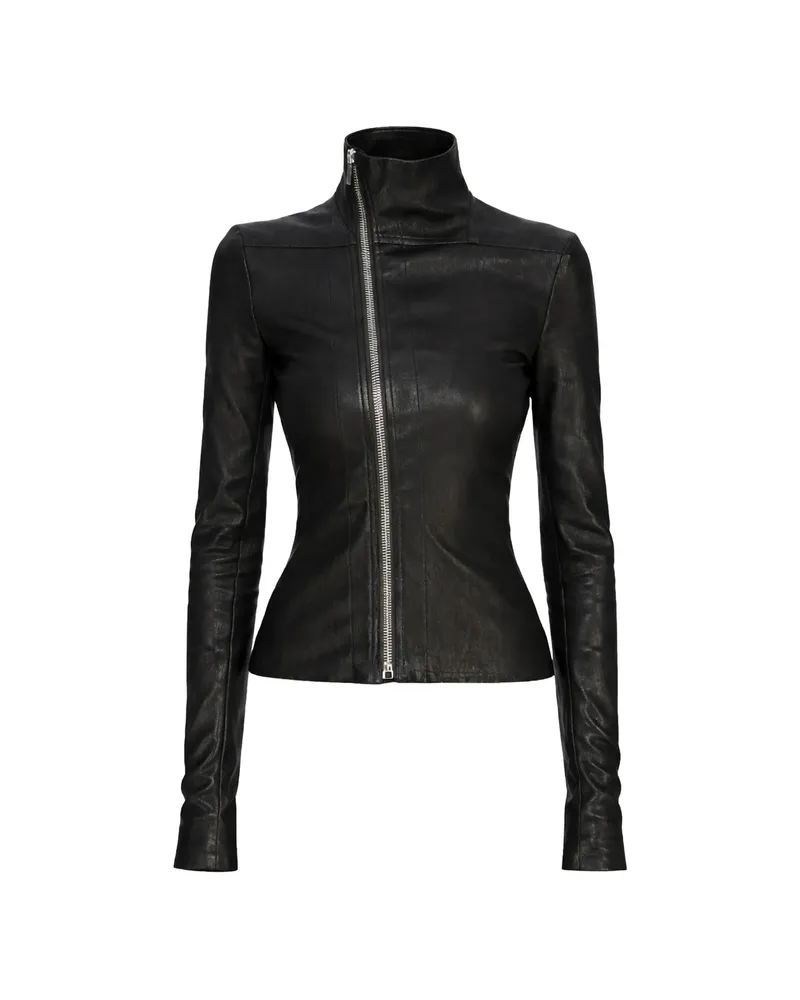 Rick Owens Zip-up Fitted Jacket Black