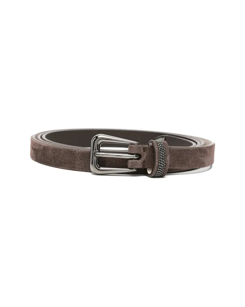 Brunello Cucinelli Leather Belt Brown