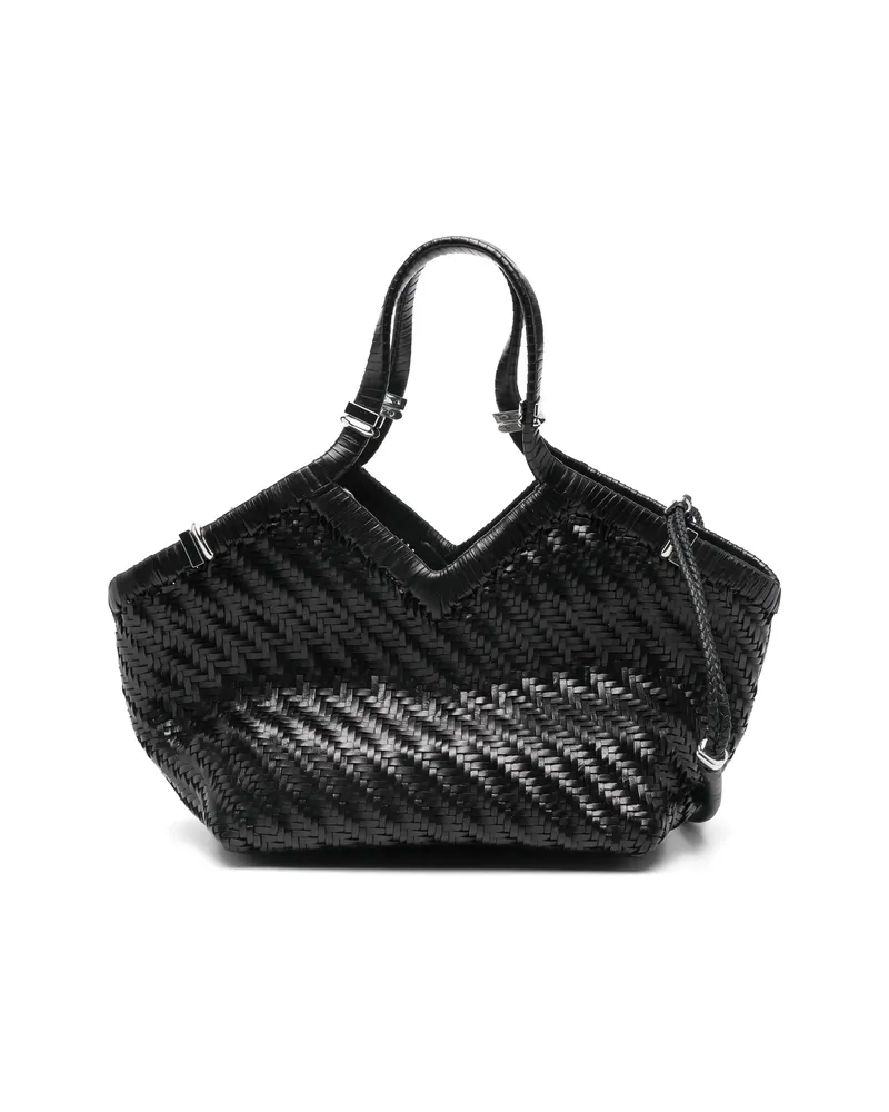 Benedetta Bruzziches Small Usha Leather Tote Bag Black