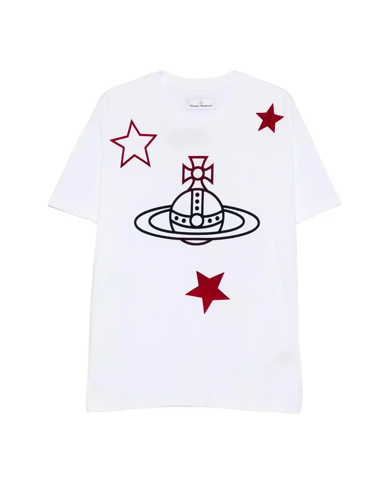 Vivienne Westwood Orb And Stars Classic T-shirt White