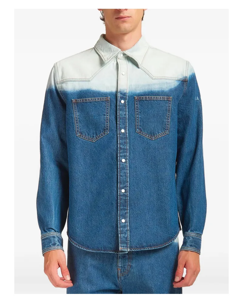 Marni Dip-dye Denim Shirt Blue