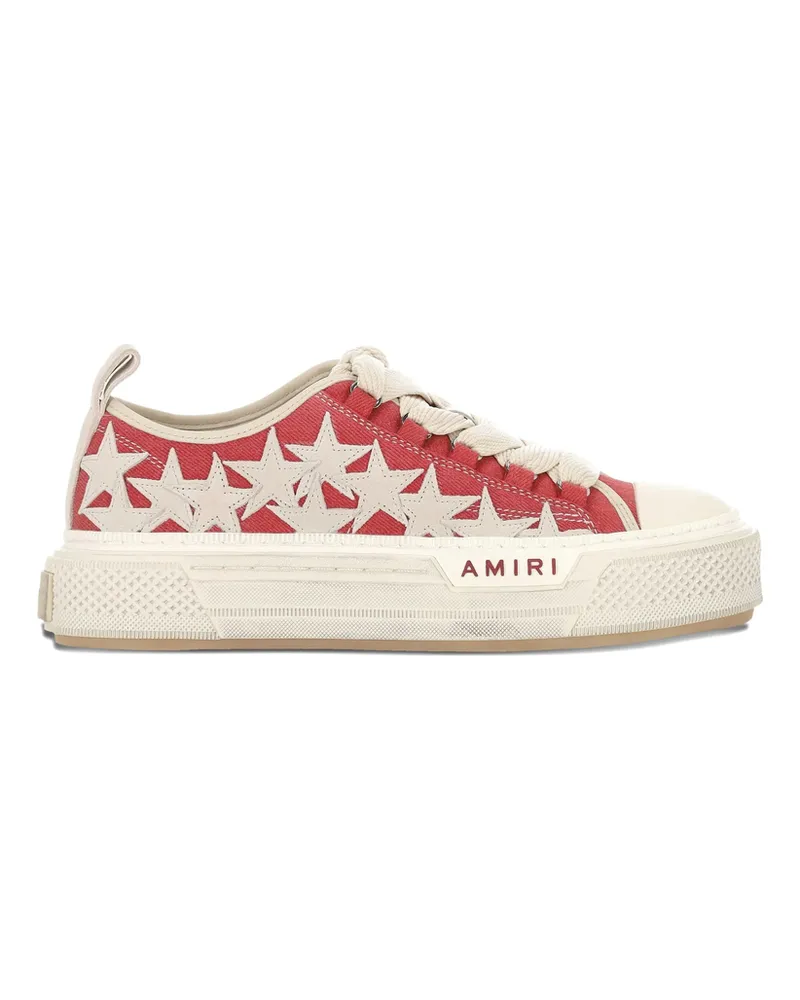 Amiri Stars Court Platform Sneakers Red