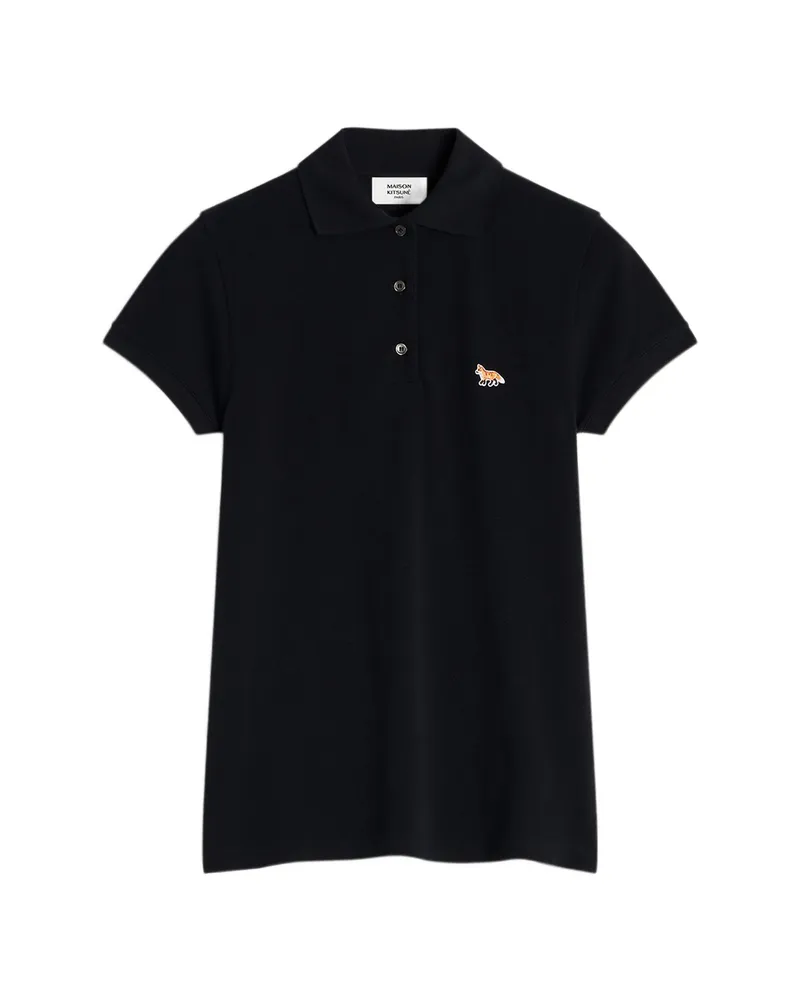Kitsuné Fox Patch Polo Shirt Black