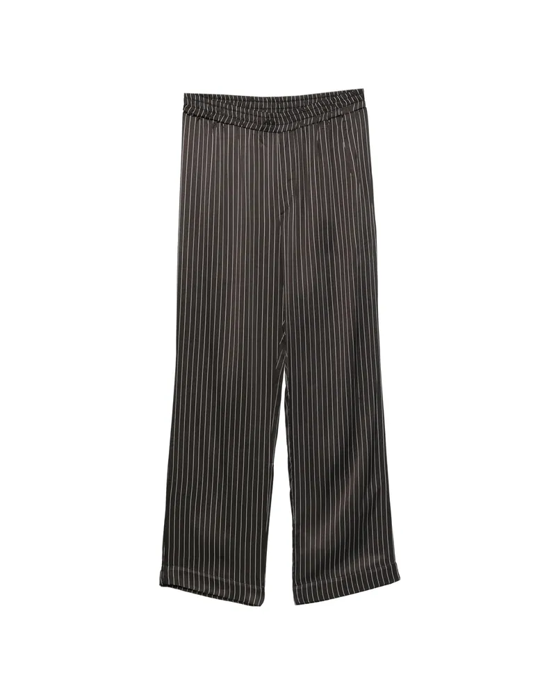 Ernest W. Baker Striped Trousers Black