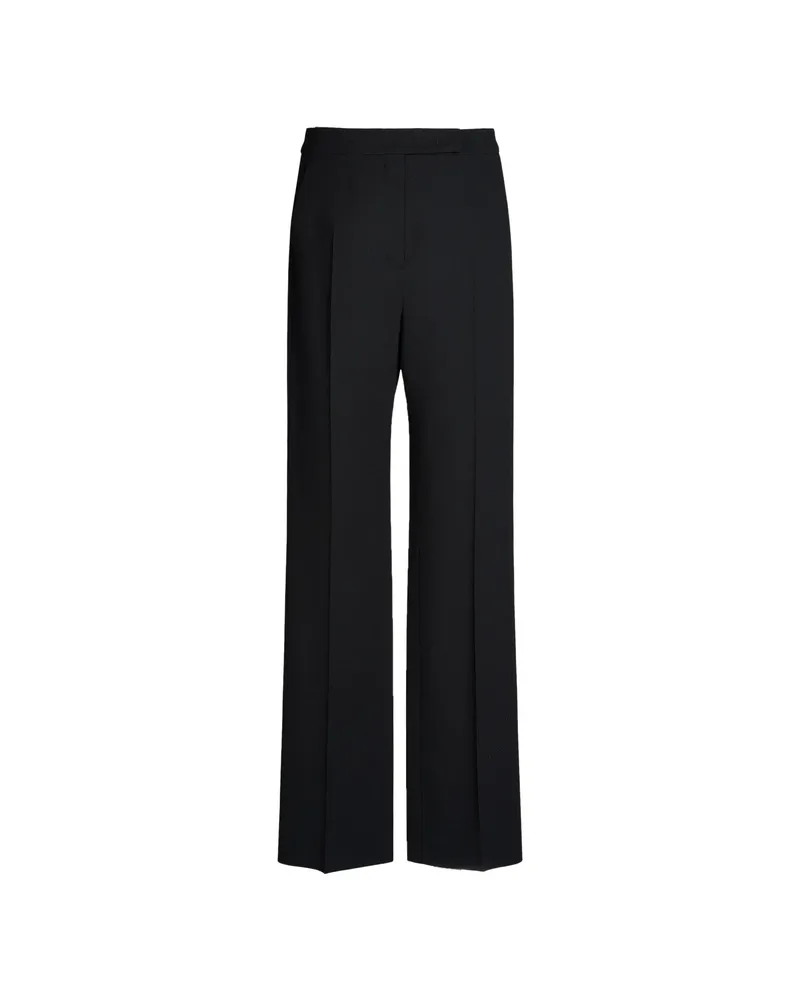 Max Mara Pressed-crease Wide-leg Trousers Black