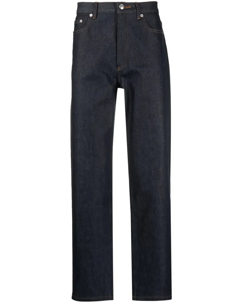 A.P.C. A. p.c. Martin Mid-rise Straight-leg Jeans Blue