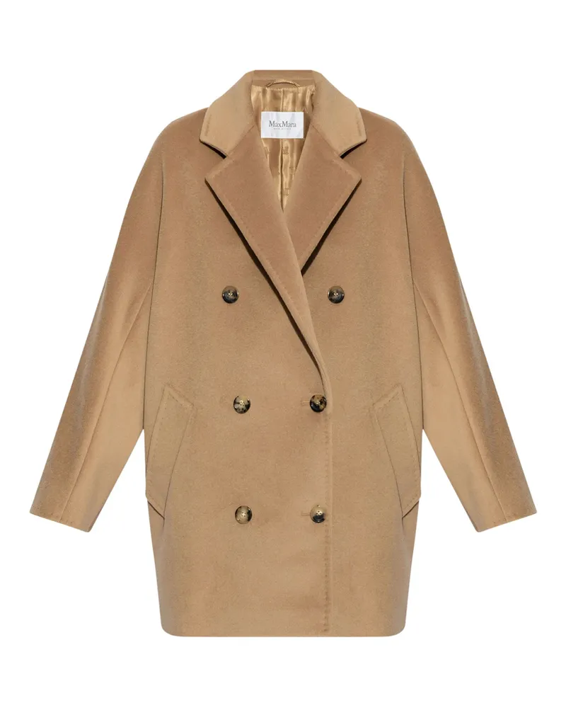 Max Mara Rebus Double-breasted Coat Brown