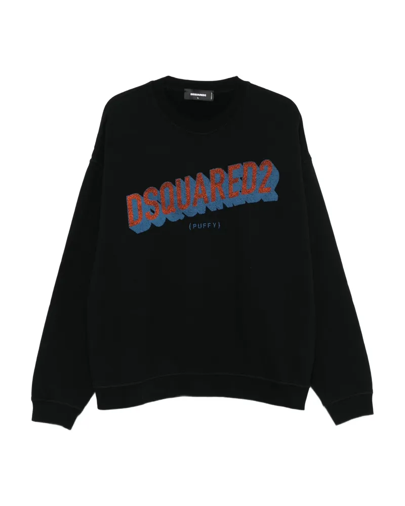 Dsquared2 Logo-print Cotton Sweatshirt Black