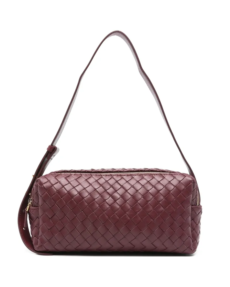 Elleme Trousse Woven Leather Shoulder Bag Red