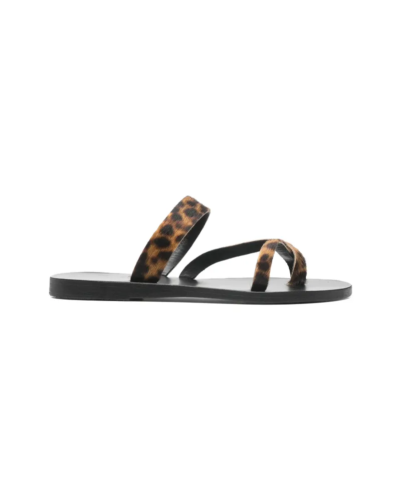 Ancient Greek Sandals Strappy Lynx Sandals Brown