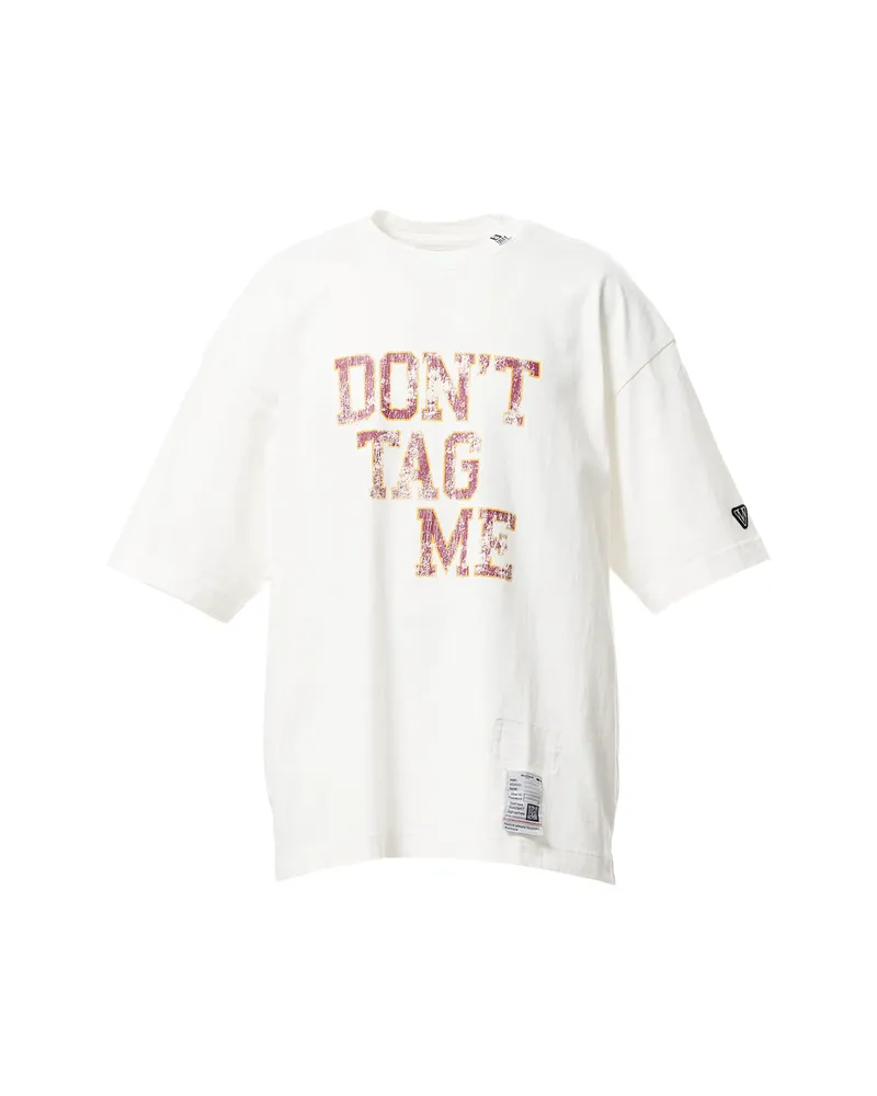 MIHARAYASUHIRO Don't Tag Me Printed T-shirt White