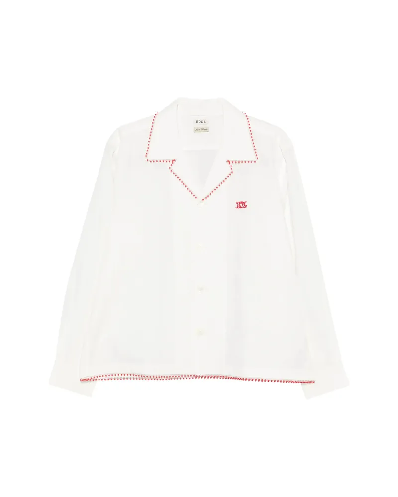 BODE Redbud Long-sleeve Shirt White