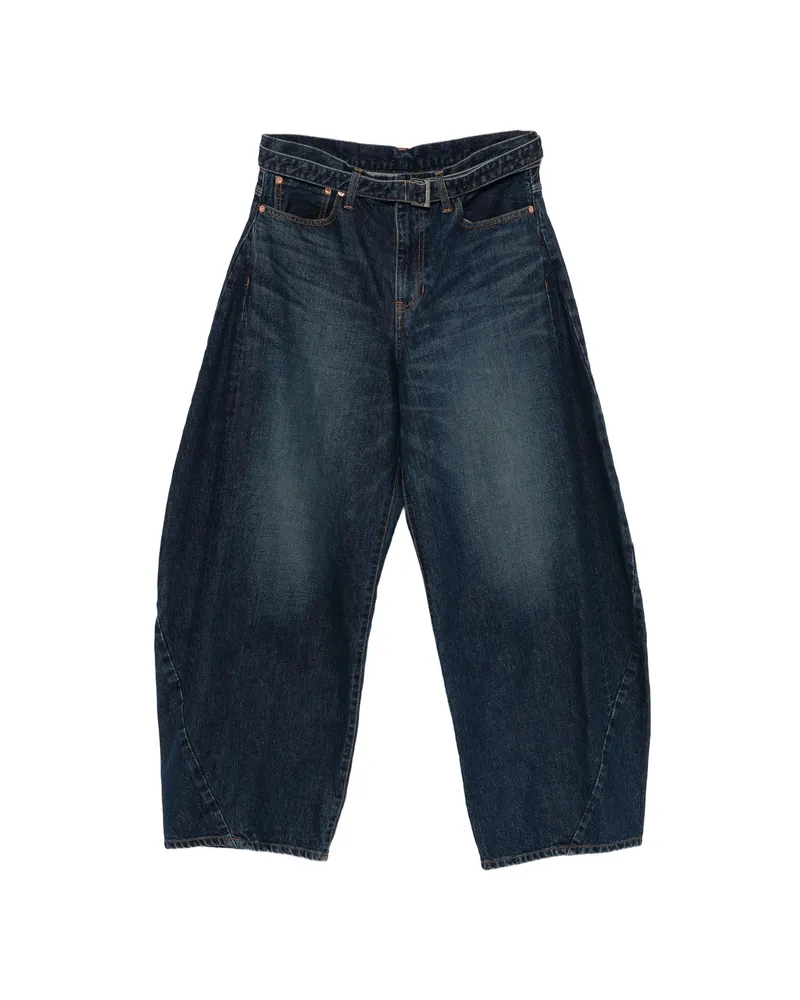 Sacai Belted Jeans Blue