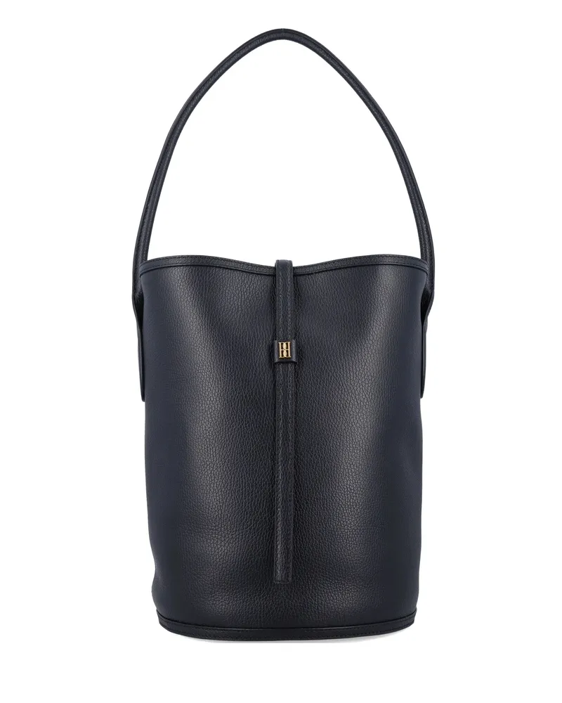 By Malene Birger Leather Bucket Bag Black