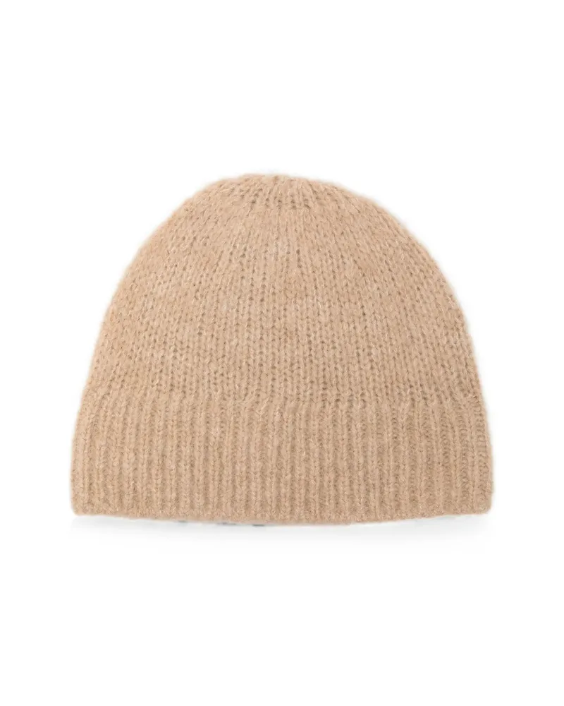 Dries van Noten Ribbed-knit Beanie Hat Neutrals