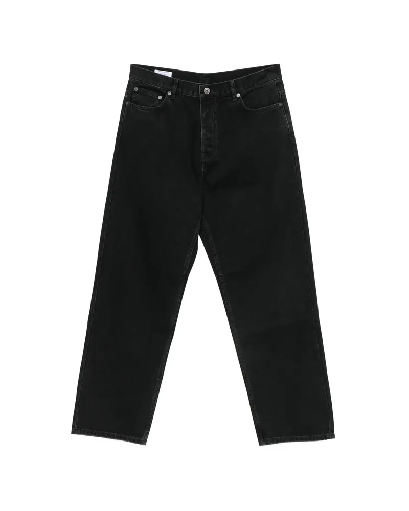 OFF-WHITE Off-white Arrows-print Straight-leg Jeans Black