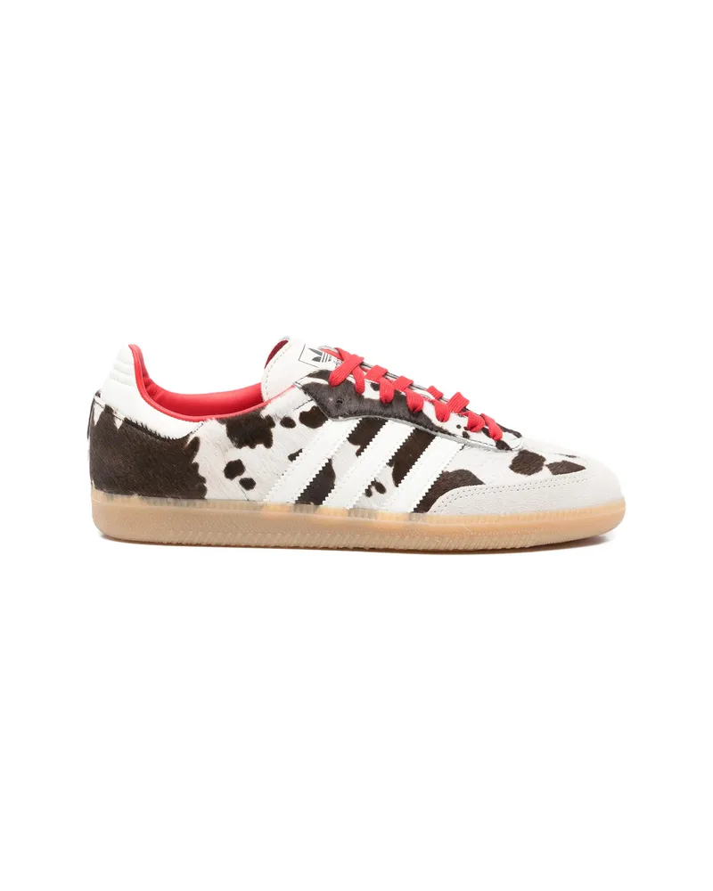 adidas Samba Og Stripes Leather Sneakers White