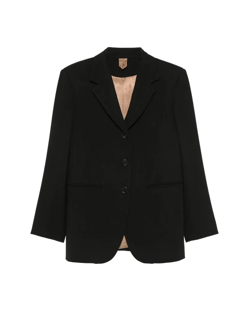Max Mara Lampada Single-breasted Blazer Black