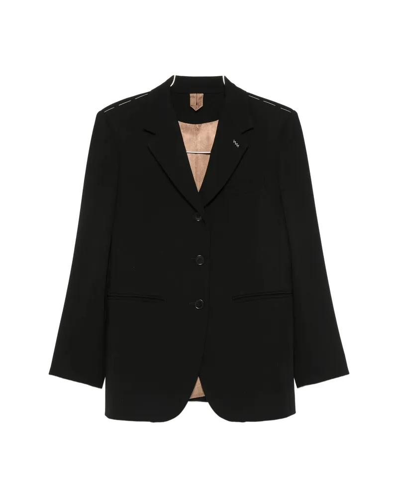 Max Mara Lampada Single-breasted Blazer Black