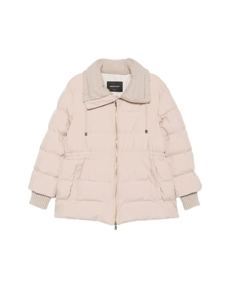 Fabiana Filippi Padded Drawstring-waist Jacket Neutrals