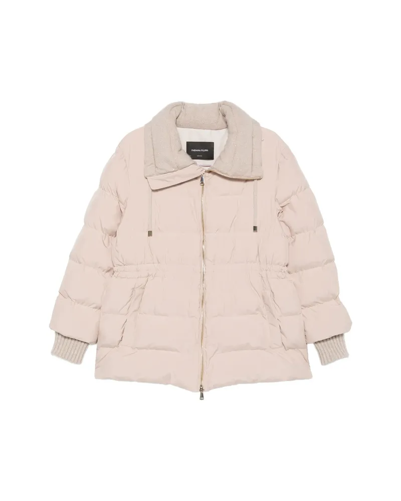 Fabiana Filippi Padded Drawstring-waist Jacket Neutrals