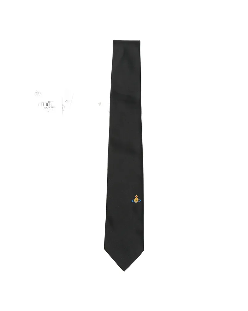 Vivienne Westwood Orb Pointed Tie Black