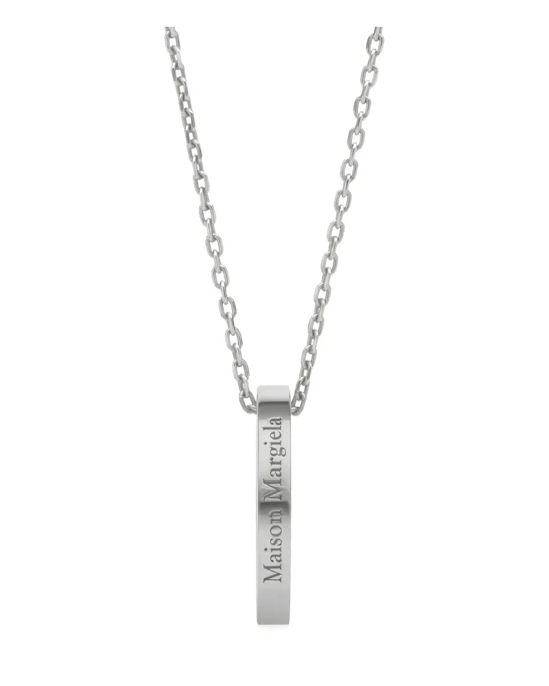Maison Margiela Logo Ring Precious Metals Necklace Silver