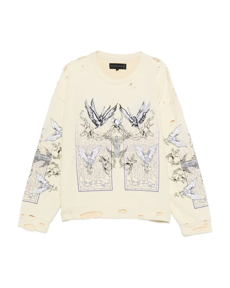 WHO DECIDES WAR Ascension Sweatshirt Yellow