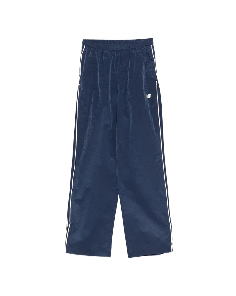New Balance Logo-embroidered Trousers Blue