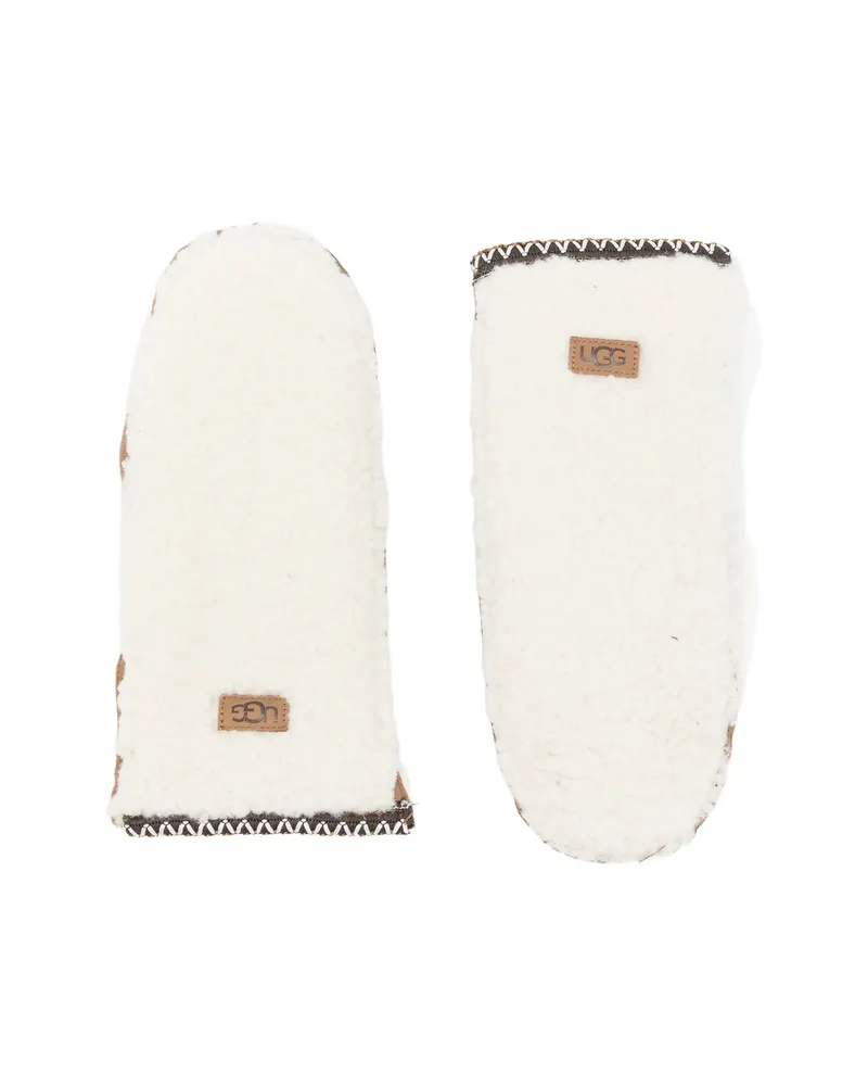 UGG UGGbraid Suede Mittens Neutrals