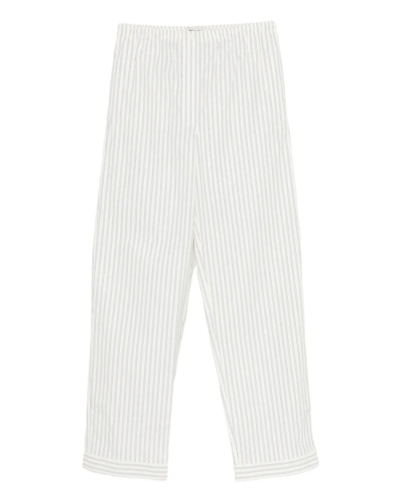 Miu Miu Striped Trousers Neutrals