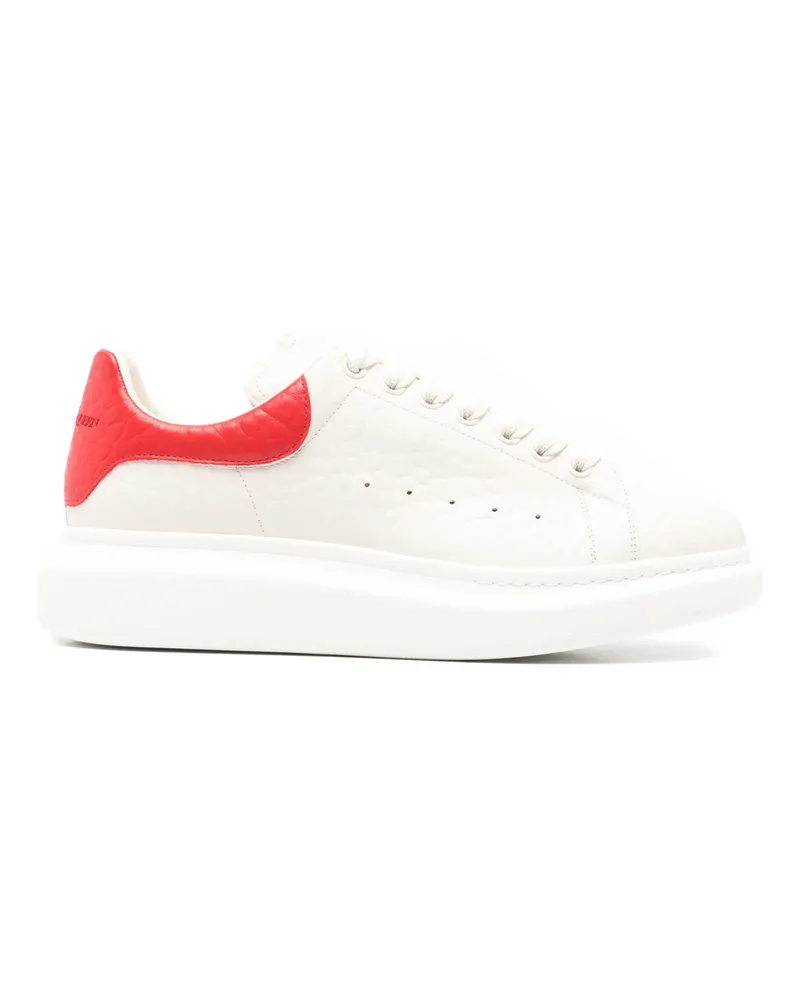 Alexander McQueen Embossed Heel Sneakers Neutrals