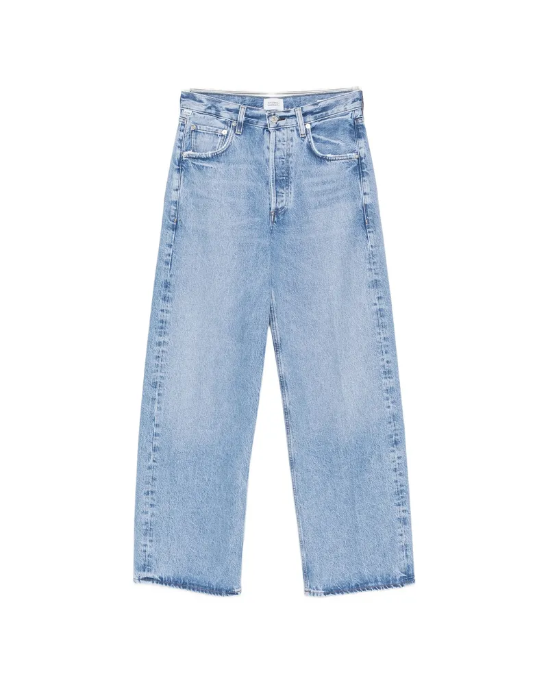Citizens of humanity Ayla Faded-effect Wide-leg Jeans Blue