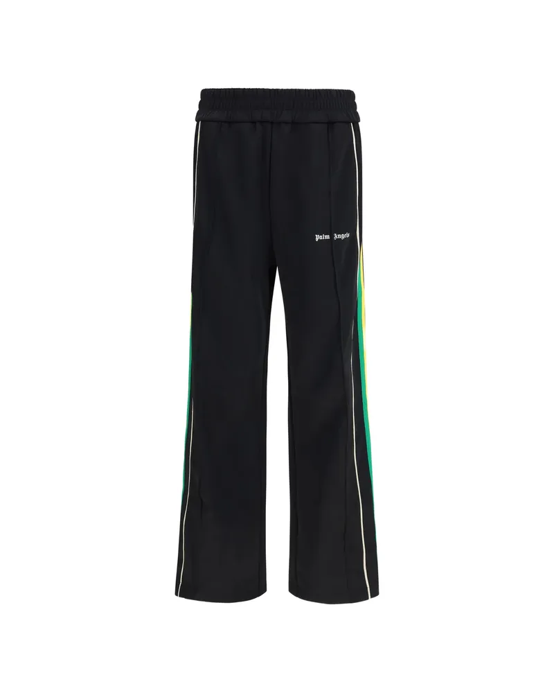 Palm Angels Logo-print Side-stripe Track Pants Black