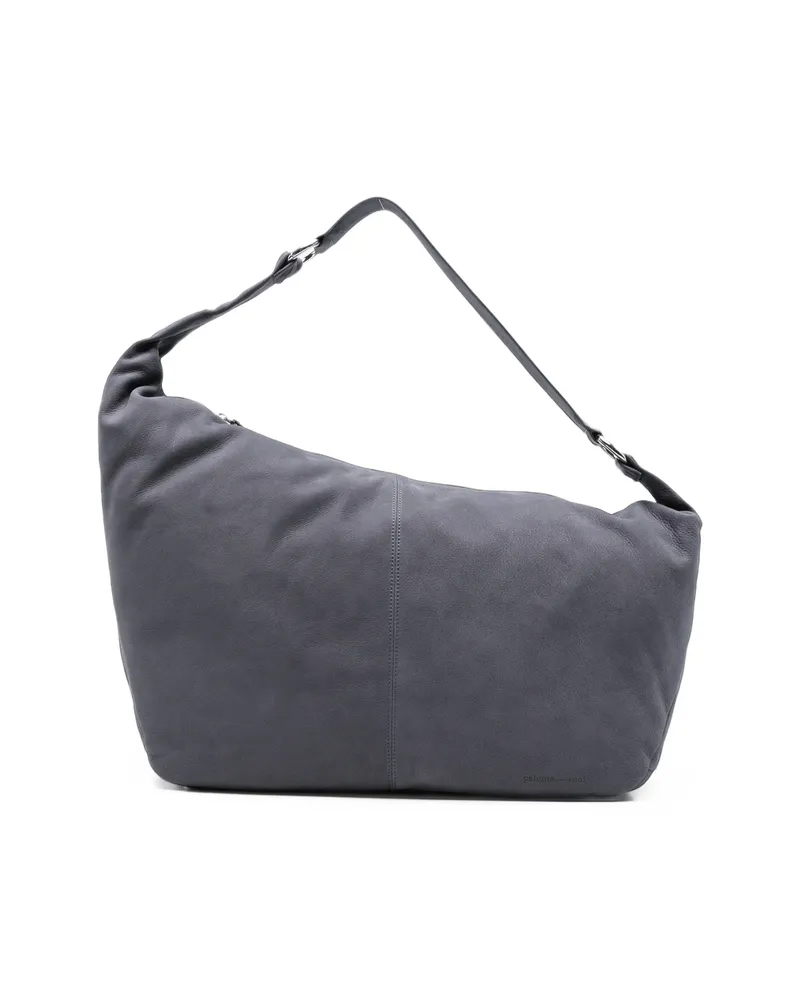 Paloma Wool Big Dry Leather Shoulder Bag Grey