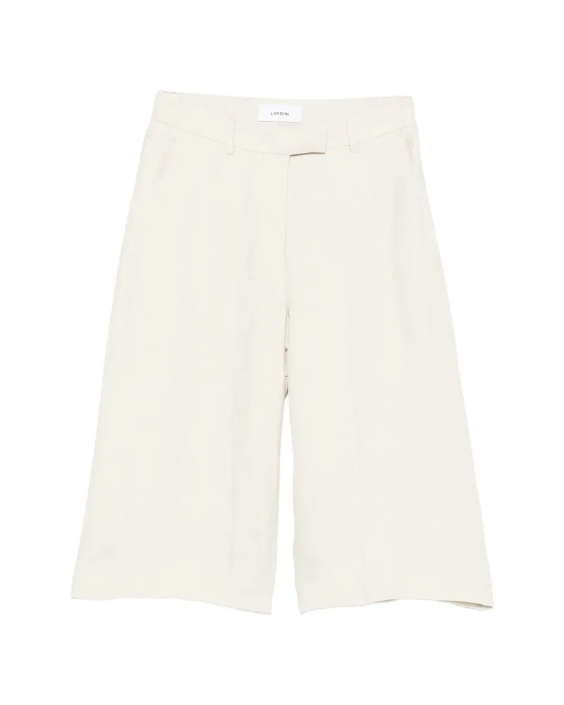 LARDINI Wide-leg Tailored Shorts Neutrals