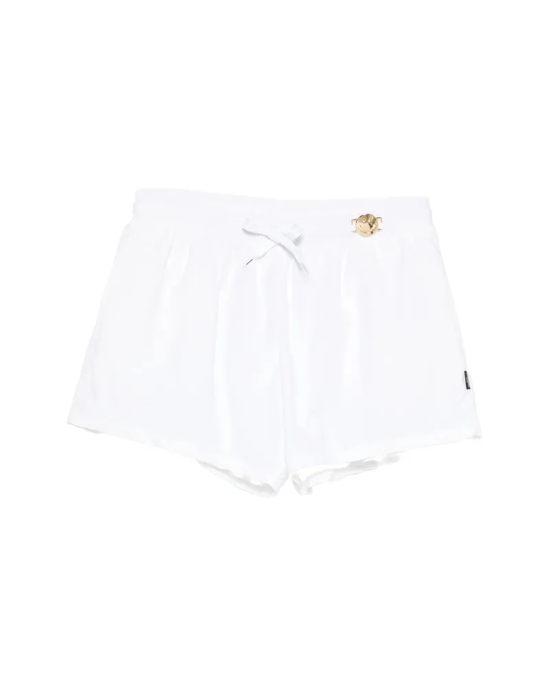 Moschino Smiley-face Swim Shorts White