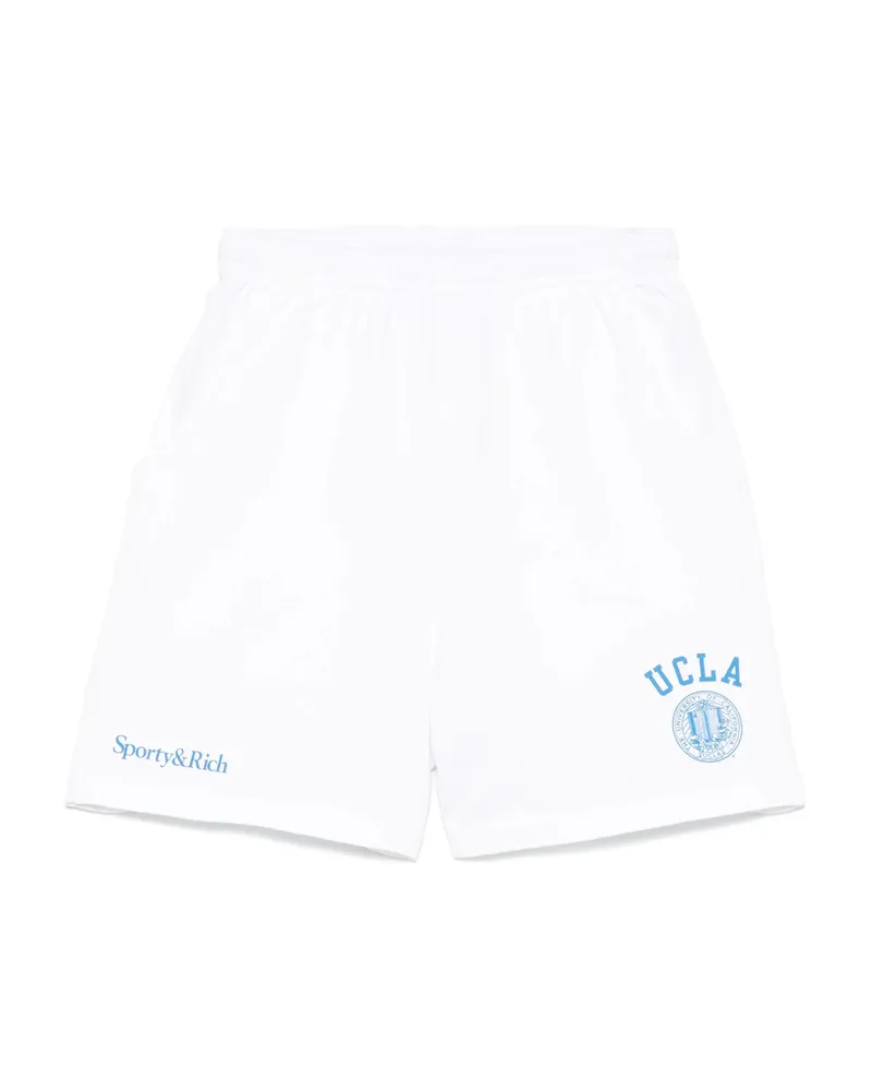 SPORTY & RICH Cotton Shorts White