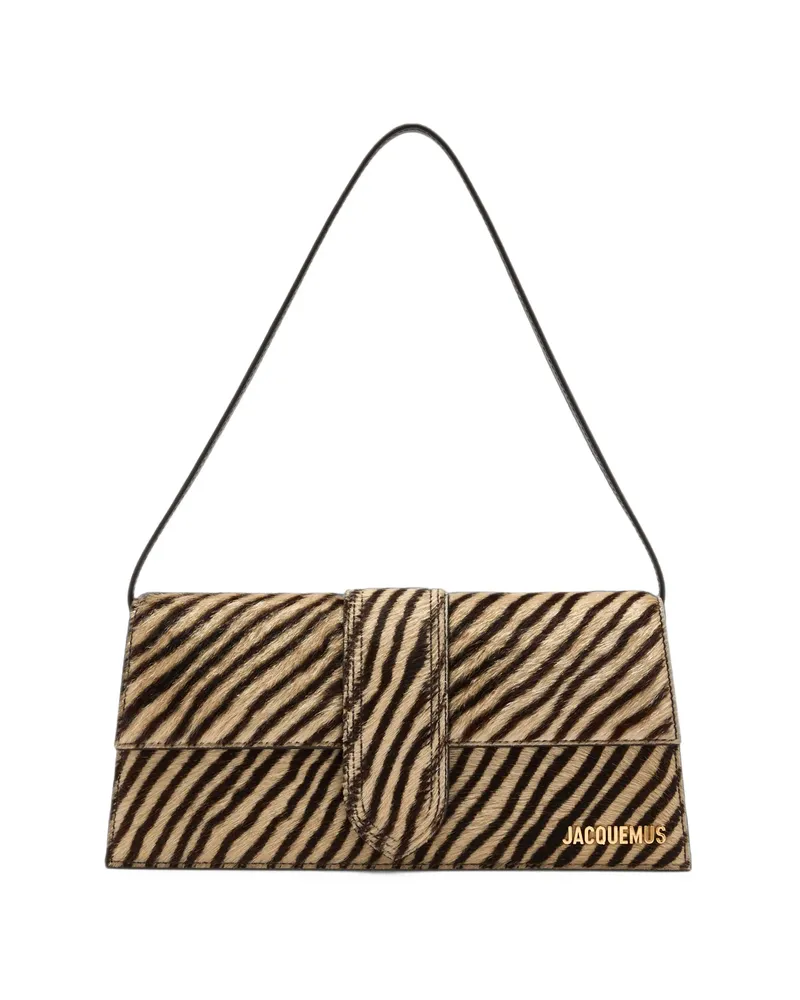 Jacquemus The Long Bambino Animal-print Shoulder Bag Neutrals