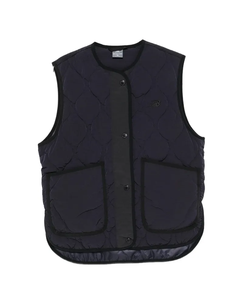 New Balance Quilted Gilet Blue